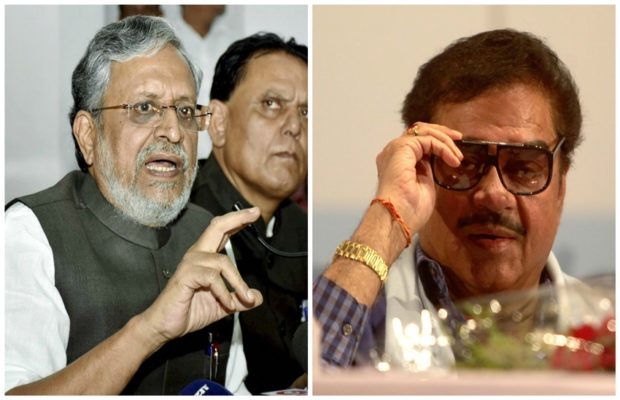 bjptwitterwar:shatrughansinhasushilmodifaceoffoverkejriwalandlalu