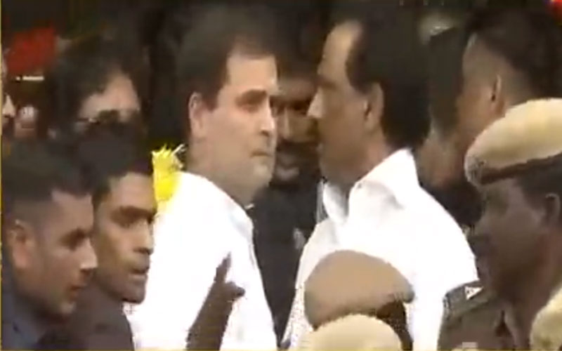 rahulgandhipayshomagetolatedmkchiefmkarunanidhi