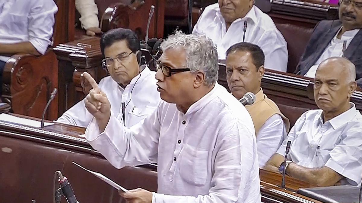 tmcsderekobriensuspendedfromrajyasabhaforremainderofmonsoonsession