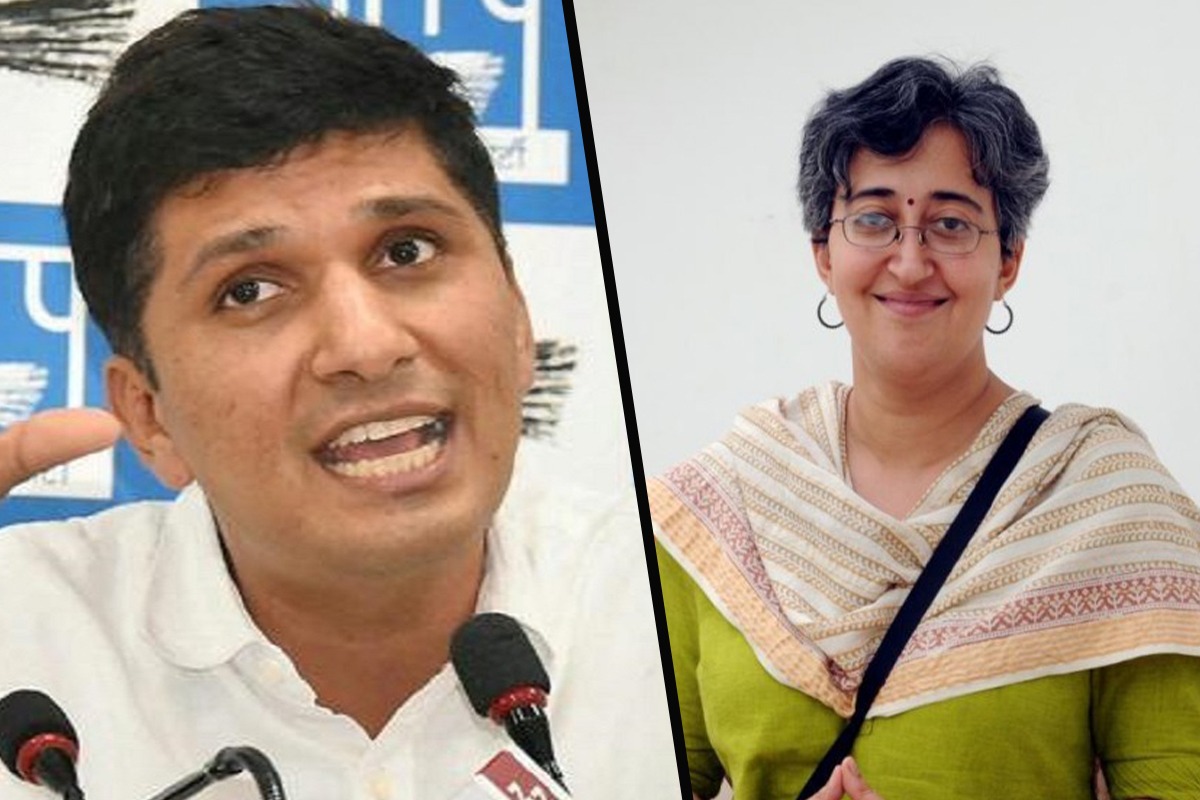 aapmlasatishiandsaurabhbharadwajtakeoathasdelhiministers