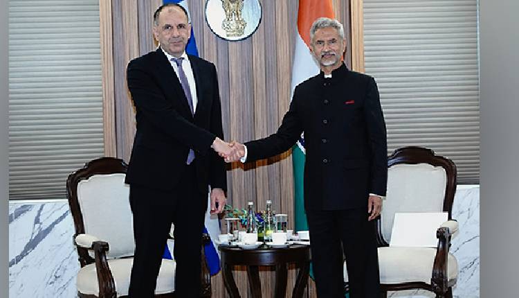 eamjaishankargreeceforeignaffairsministerholdbilateraltalksinnewdelhi