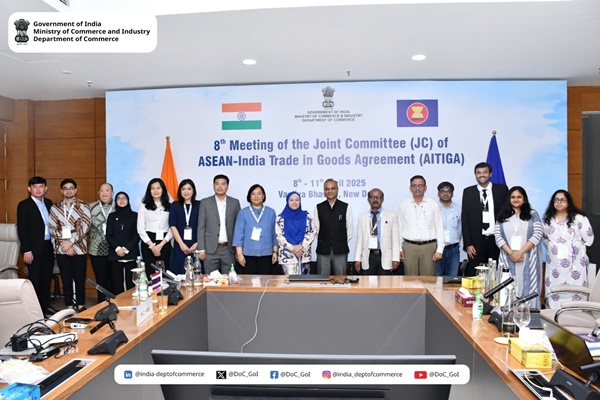 8thmeetingofjointcommitteeonaseanindiatradeingoodsagreementconcludes