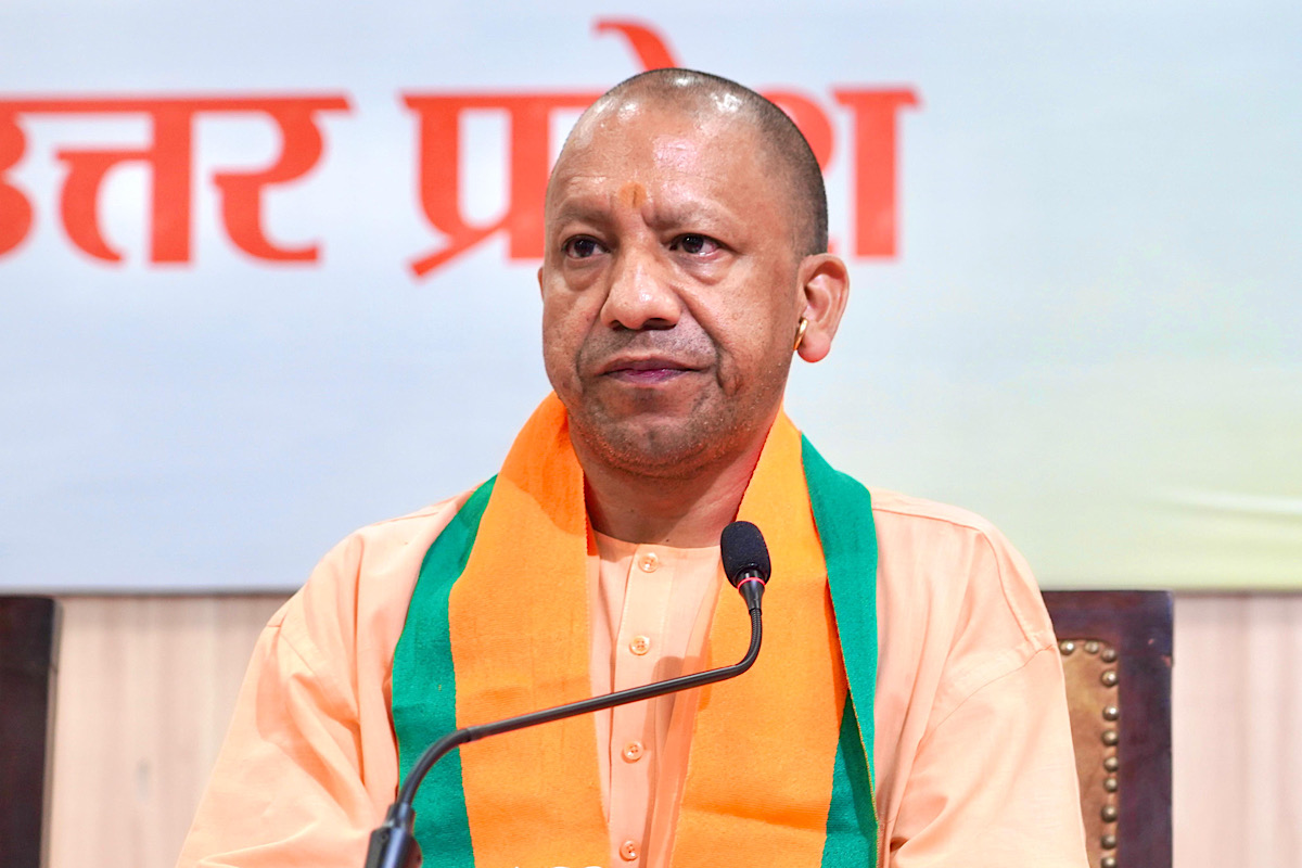 UP CM Yogi Adityanath performs puja at Gorakhpur temple on Hanuman Jayanti