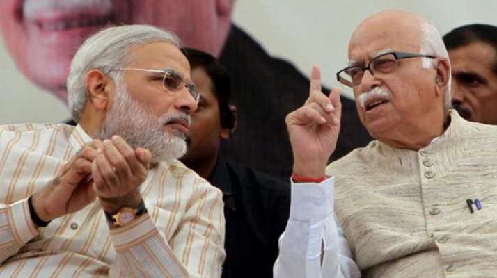 madebjpdominantpoleofindianpolitics:modisbirthdaygreetingstoadvani