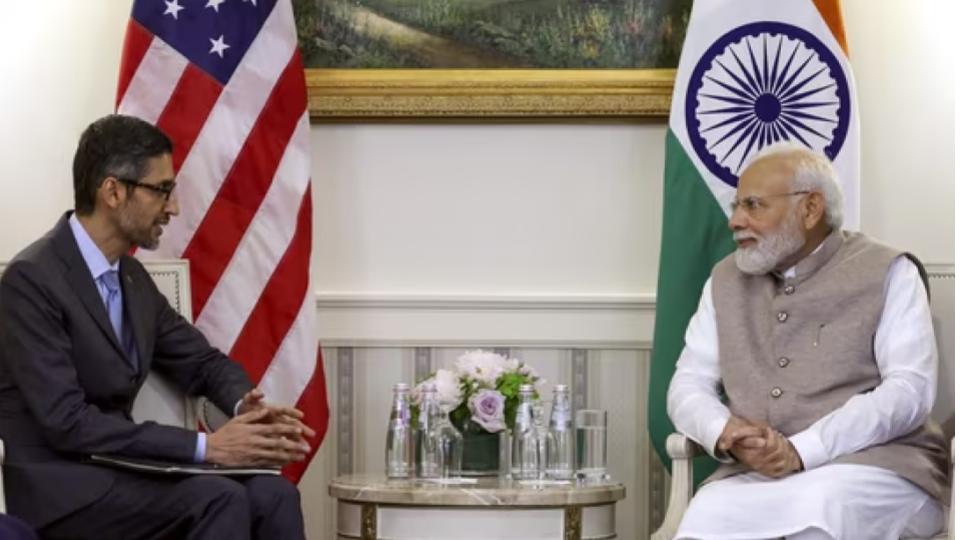 Google CEO Speaks to PM Narendra Modi