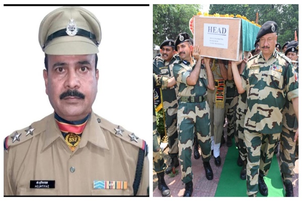 Last rites of BSF Sub-Inspector Mohammad Imtiyaz with full state honour in Bihar