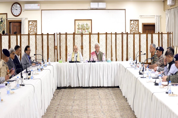 hmamitshahholdshighlevelreviewmeetinginsrinagar