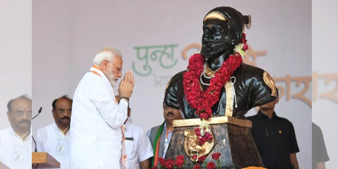 pmmodipaystributestochhatrapatishivajimaharajonhis390thbirthanniversary