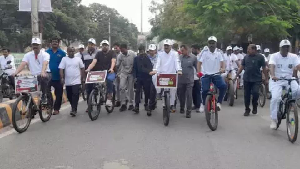 400 cyclists joints anti-drug awareness rally in Kurnool ‘Say No to Drugs