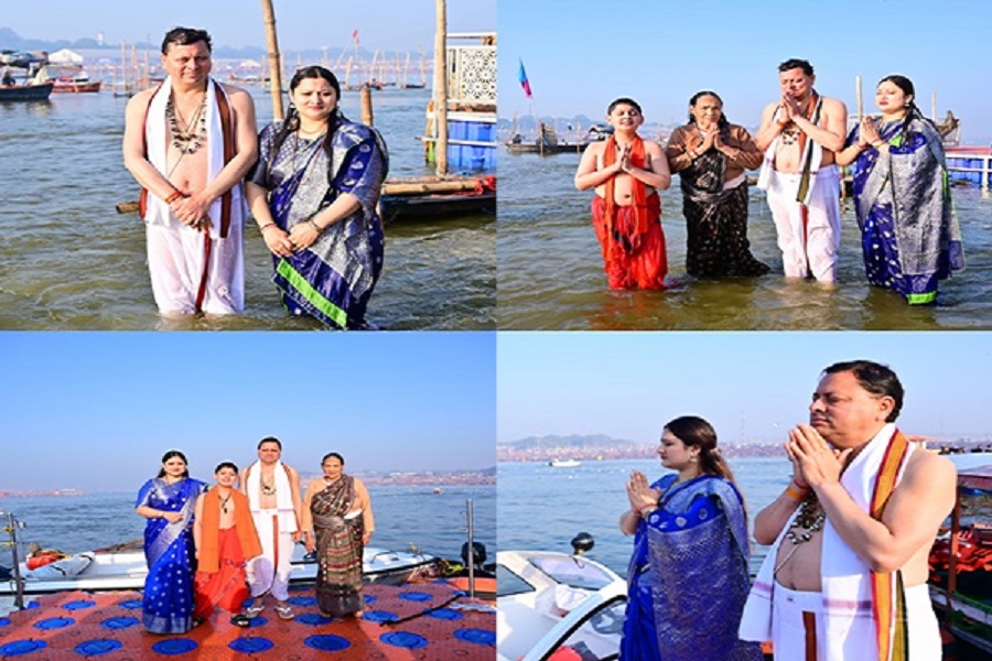 uttarakhandcmpushkardhamitakesholydipattrivenisangaminprayagraj
