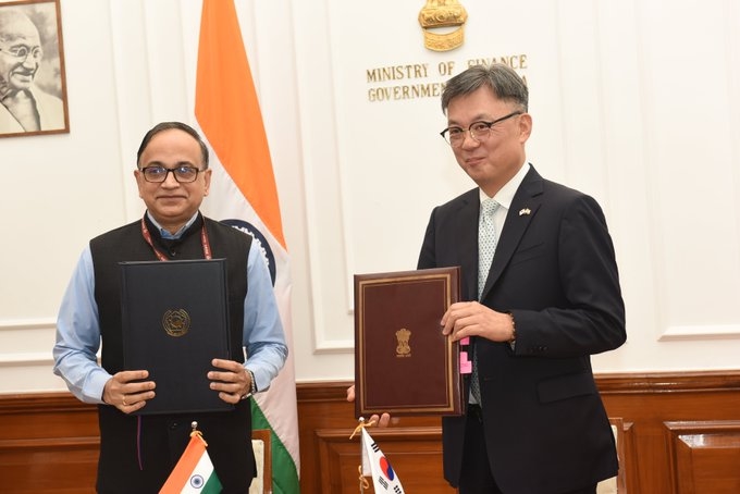 indiasouthkoreasignarrangementregardingeconomicdevelopmentcooperationfundloanofover245billionkoreanwon