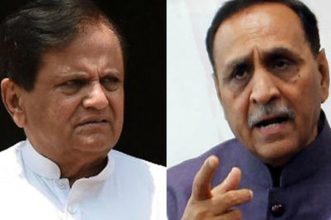 gujaratcmvijayrupanidemandsresignationofahmedpatel