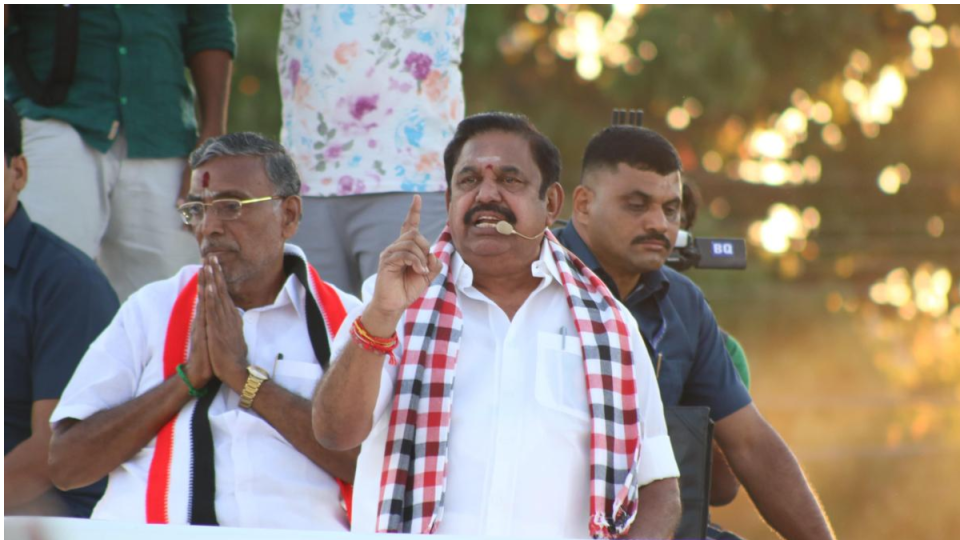 AIADMK leader Edappadi calls DMK government a failure model