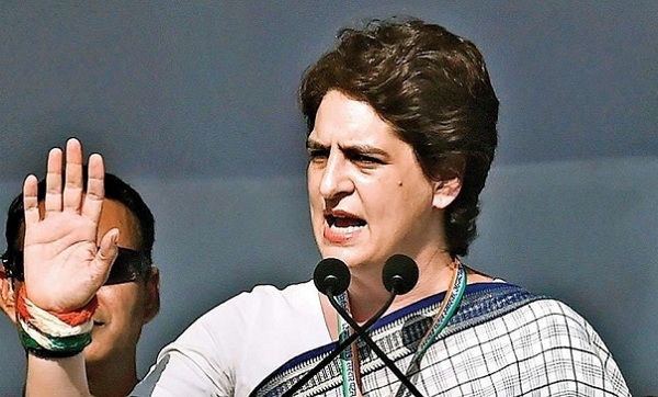 congressleaderpriyankagandhislamsyogigovernmentoverlawandordersaysfearprevailingamongpeople