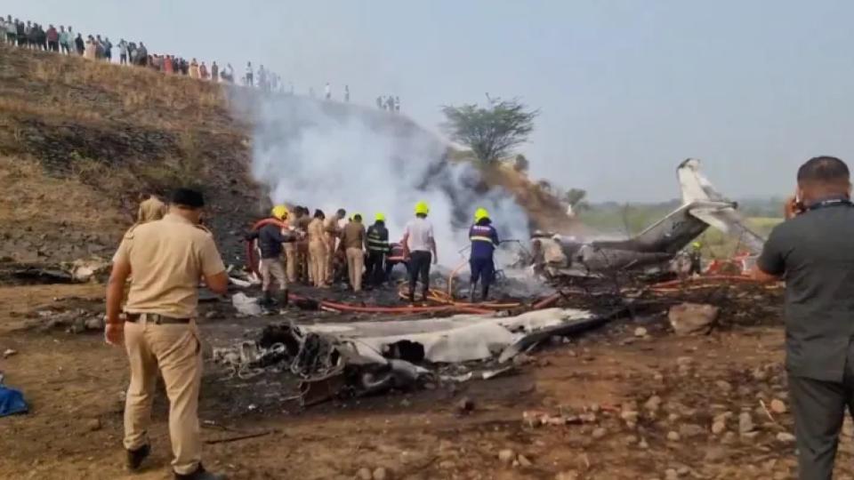 4-Member DGCA Team Visits Ajit Pawar Plane Crash Site