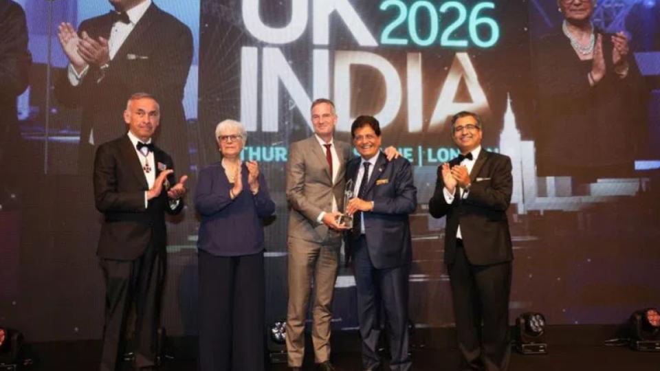 Piyush Goyal honoured with UK-India award for strengthening bilateral ties