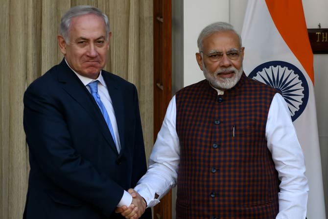 pmmodiandhisisraelicounterpartbenjaminnetanyahuonadaysvisittogujarattoday