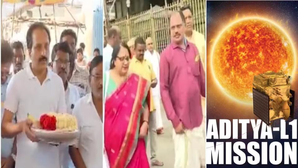 isrochiefandscientistsofferprayersattemplesaheadofadityal1solarmissionlaunch