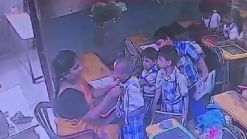 Video of school boy dies after teacher allegedly slaps him at Visakhapatnam school