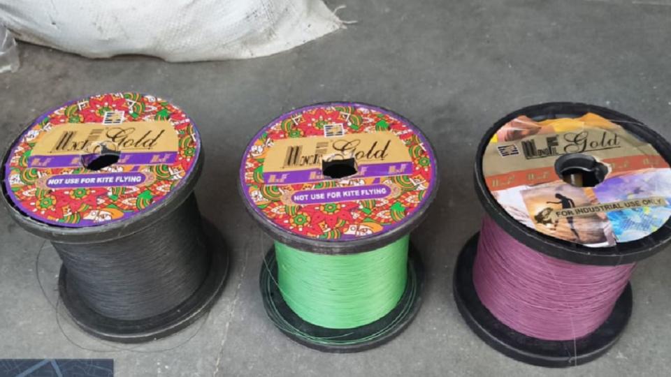 Delhi Police seized 30 rolls of banned Chinese manja, 1 arrested