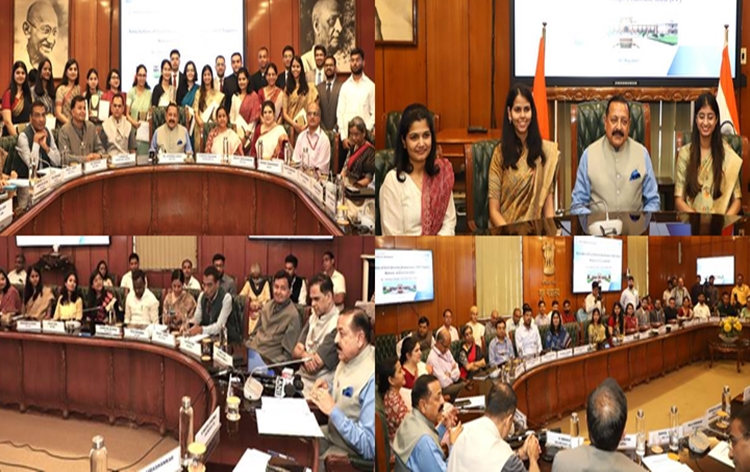 unionministerjitendrasinghfelicitatesfirst20allindiatoppersofcivilservicesexam2022