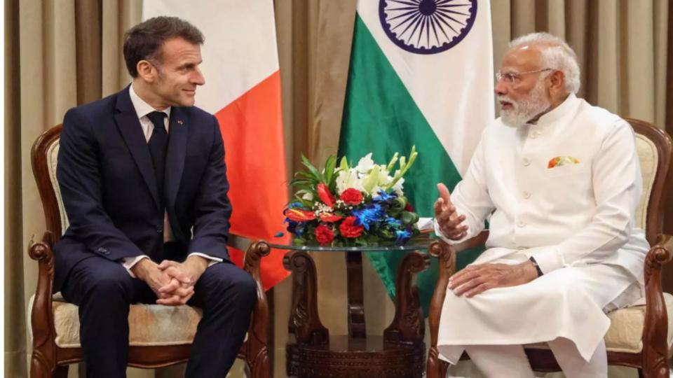 PM Modi Meets French President Macron During His 4th India Visit