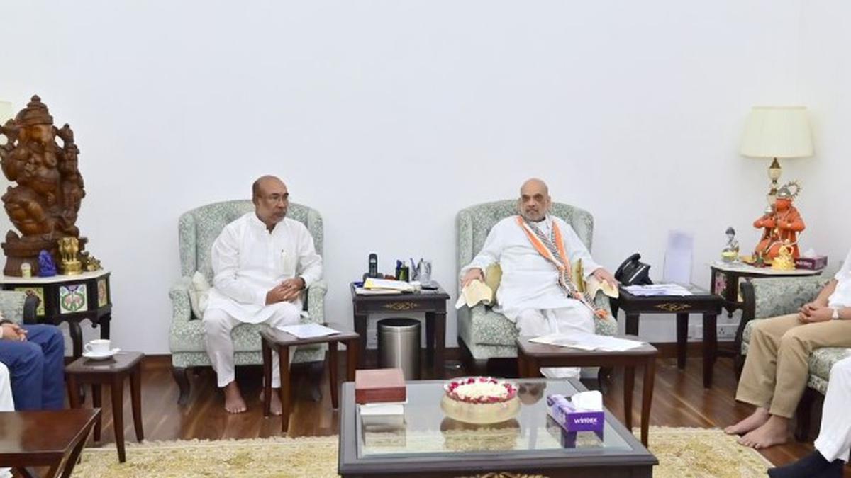 manipurcmnbirensinghcallsonhomeministeramitshahinnewdelhi