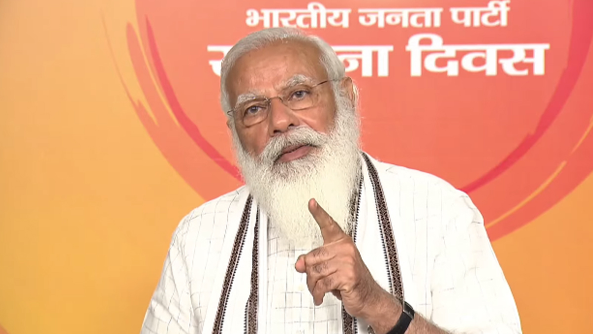 pmmodiaddressesbjpworkersonthepartys42ndfoundationday