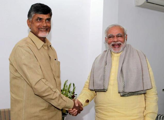 modiwisheschandrababunaiduonhis68thbirthday