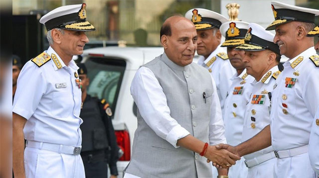 rajnathsinghexpressesconfidenceinindiannavyspreparednesstomeetanychallenge