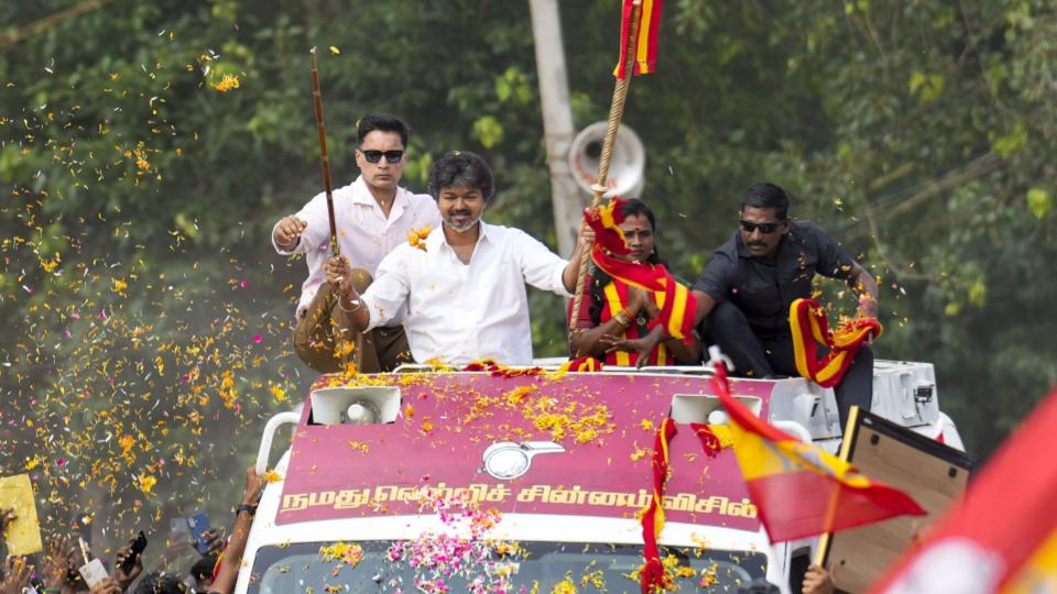 Tamil Nadu CM Vijay Holds Roadshow in Madurantakam