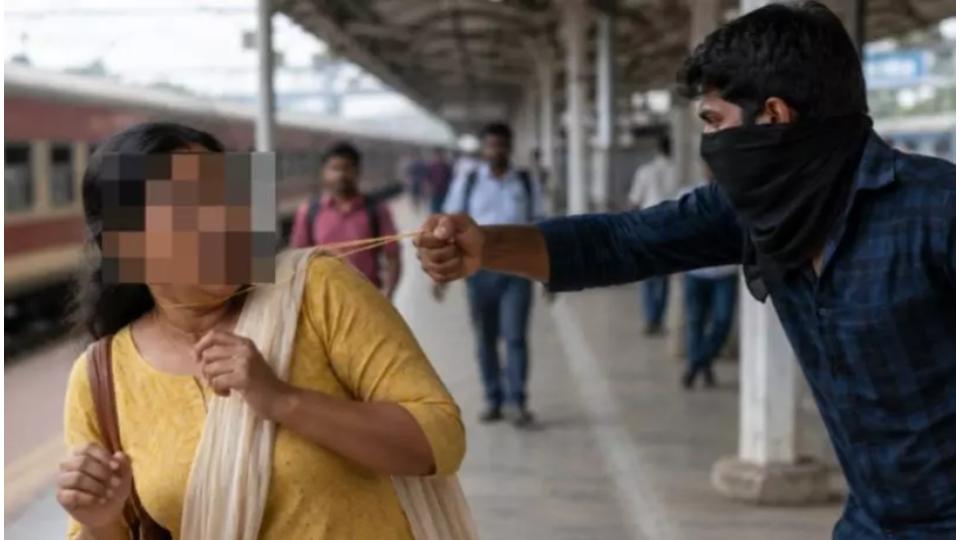 Man Snatches Gold Chain of Woman at Palavanthangal Station