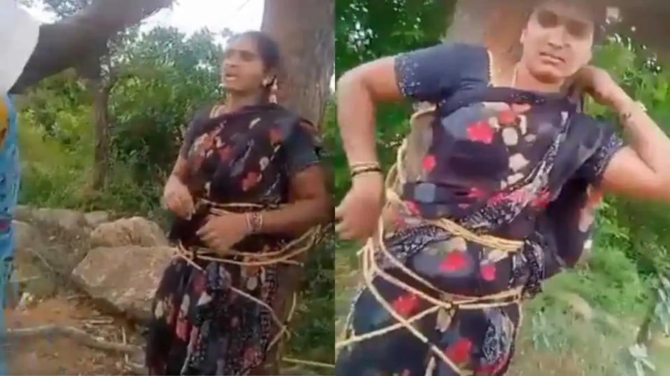 AP woman tied to tree, flogged over Rs 80K loan