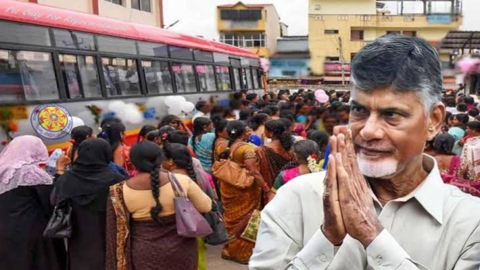 Free Bus Travel for Women from August 15 in AP, says CM Naidu
