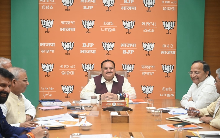 BJP President J P Nadda Chairs Meeting Of Party’s National General Secretaries In New Delhi