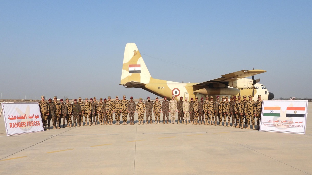 indiaegyptjointmilitaryexercise‘cyclone’heldinrajasthan