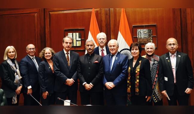 eamjaishankarmeetsamericanjewishcommitteedelegationindelhi