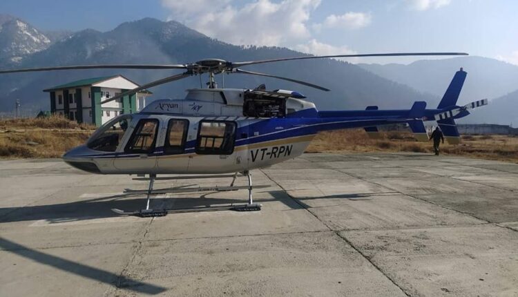 jammukashmirresumeswinterhelicopterservices