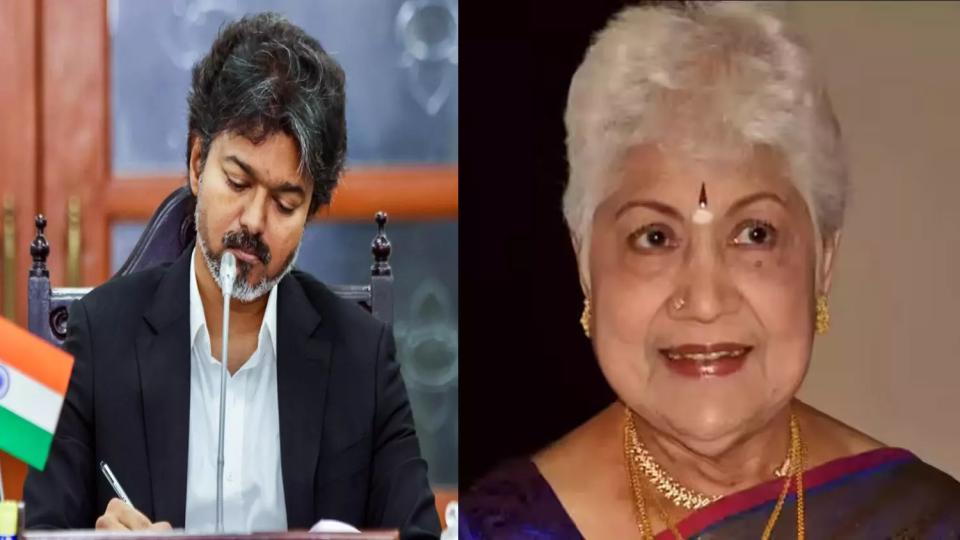 TN CM Vijay Condoles Veteran Actress Sowcar Janaki’s Demise