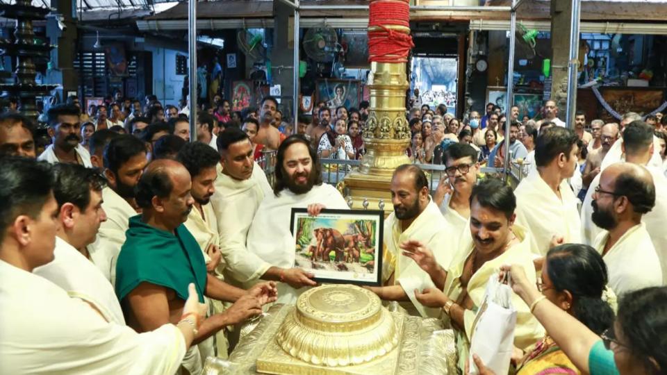 Anant Ambani Donates For Kerala Temples Renovation, Guruvayur Elephant Welfare