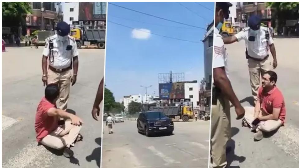 bengalurumanwithpregnantwifeprotestsgridlockingtrafficforvips
