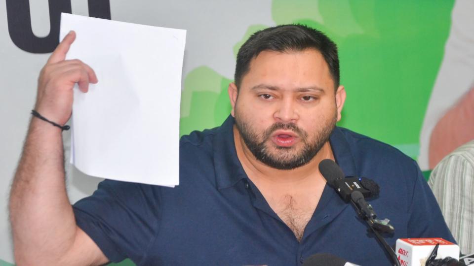 Tejashwi Yadav Claims Nitish Kumar Is Copying His Development Plans