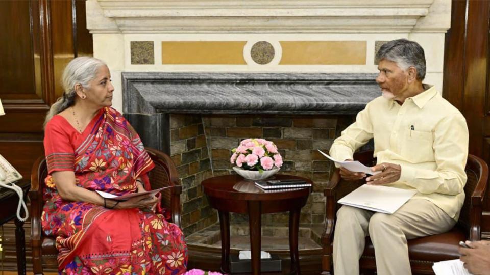 CM Naidu meets Nirmala Sitharaman, seeks funds under Purvodaya scheme 
