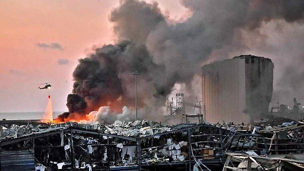 lebanonpmsays2750tonnesofammoniumnitrateexplodedinbeirutportpromisessternaction