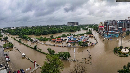 Flood-like situation in Gujarat due to heavy rain