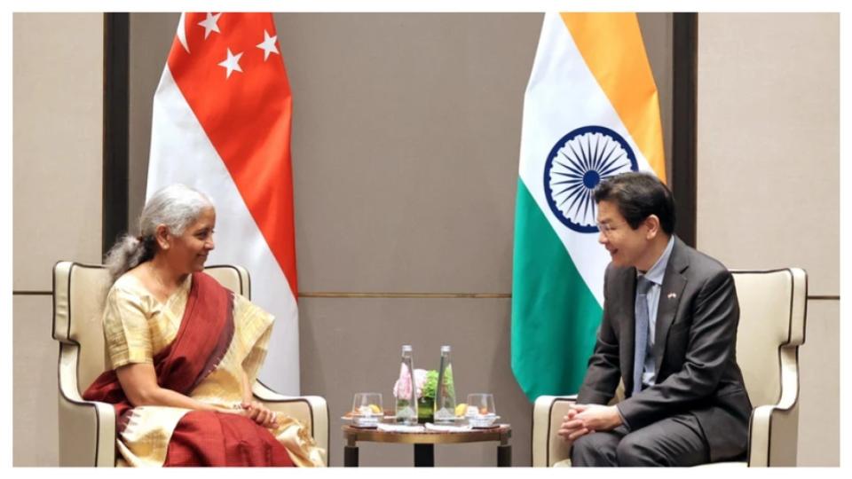 Nirmala Sitharaman Meets Singapore PM Lawrence Wong In New Delhi