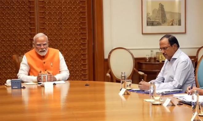 National Security Advisor Ajit Doval meets PM Modi