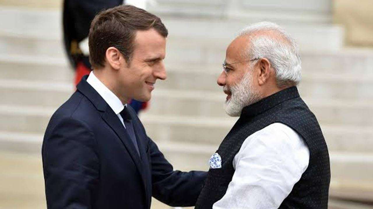 pmmodiexpressesthankstofrenchpresidentmacronforhelpduringcovid19secondwave
