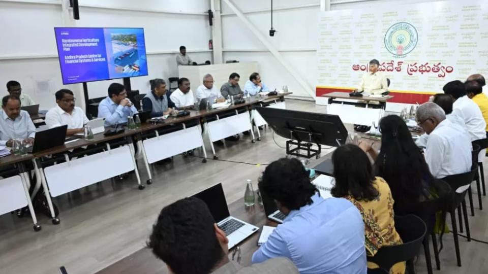 CM Naidu conducts review meeting with officials on irrigation projects