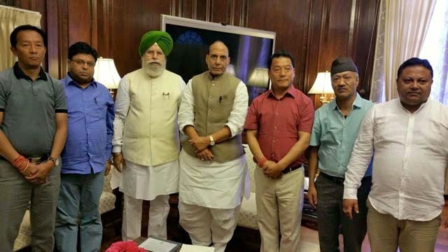 delegationcomprisinggjmleaderroshangiriunionministerssahluwaliameetrajnathsingh